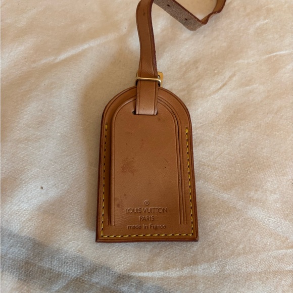 Authentic Louis Vuitton vintage id tag - Picture 1 of 2